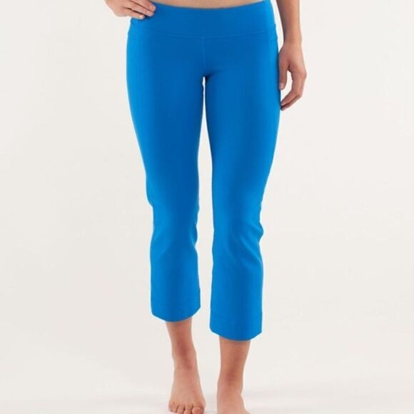 Lululemon Power Up Crop Pants Blue Size 2 - Picture 7 of 9